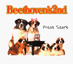 Beethoven's 2nd - The Ultimate Canine Caper! (Europe) Title Screen